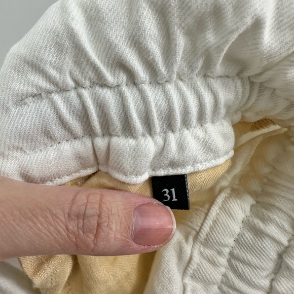 7 FOR ALL MANKIND PAPERBAG BALLOON WHITE JEANS NWOT - Picture 6 of 8